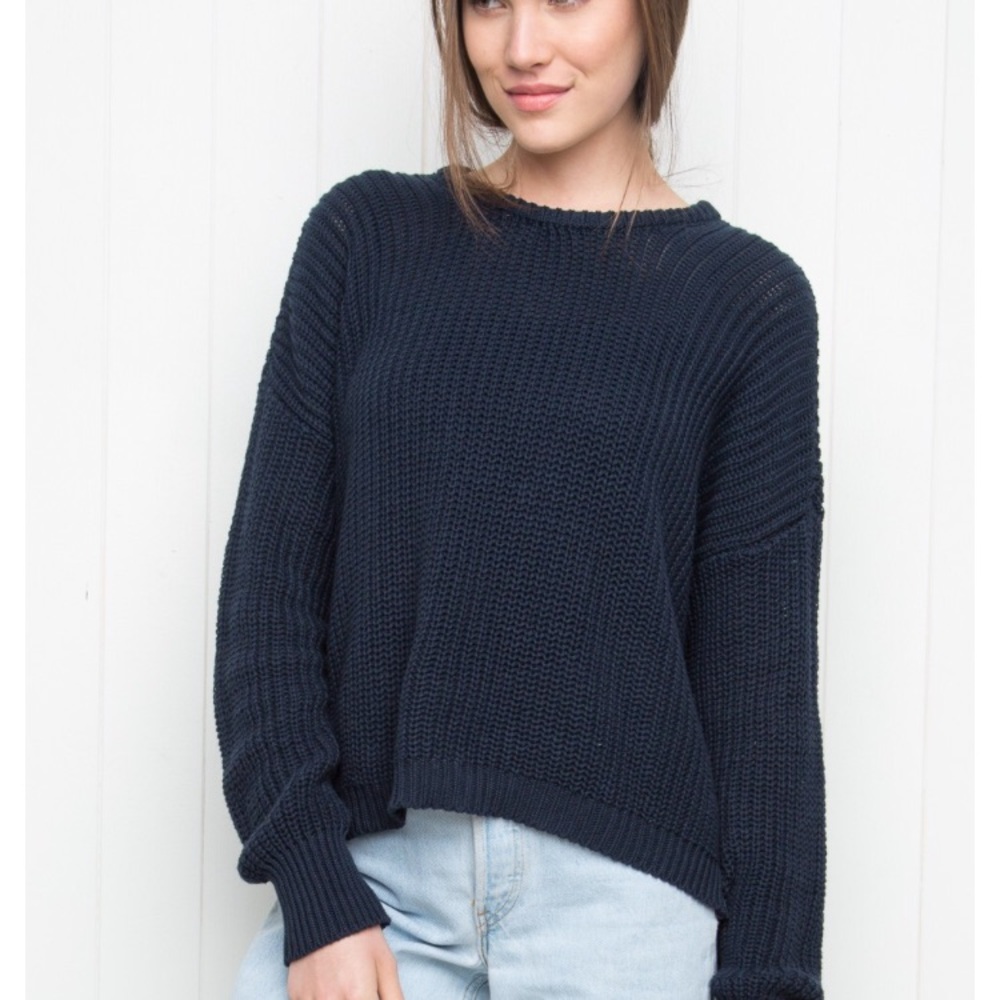 Brandy Melville navy oversized sweater